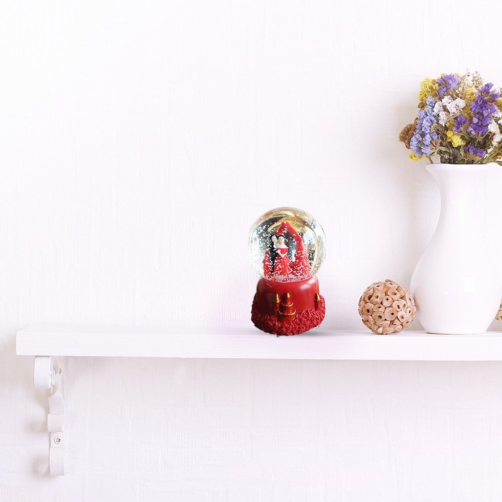 Enchanted Red Roses Snow Globe – Musical Gift